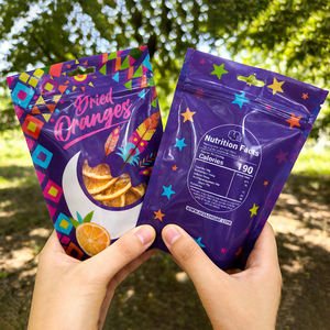 Bolsa de Plástico Laminada con Capa de Película Táctil con Impresión en Relieve, Embalaje de Grado Alimenticio para Refrigerios, Frutos Secos, Bolsa de Mylar con Logotipo - Product Image 1