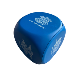 Sfera antistress personalizzata PU schiuma <span class=keywords><strong>cubo</strong></span> dadi palla antistress 75mm, Logo promozionale piccolo <span class=keywords><strong>cubo</strong></span> antistress in schiuma PU - Product Image 1