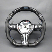 Convient pour BMW F20 F22 F23 F30 F31 F32 F10 F36 F48 F15 F25 M3 F80 E90 E70 E84 Custom LED Carbon Fiber Leather Steering Wheel