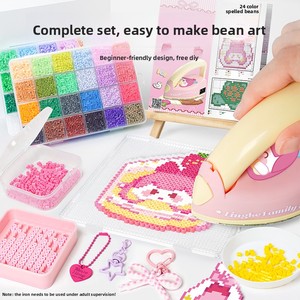 ชุดอุปกรณ์ DIY ลูกปัดเพอร์เลอร์ <span class=keywords><strong>Xiaoling</strong></span> แบบครบชุด พร้อมเครื่องมือ 3D Fusion Beads ของเล่นเสริมพัฒนาการสำหรับเด็ก - Product Image 5