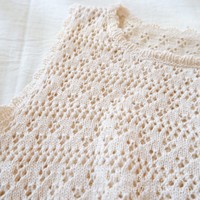 Pull en coton fin tricoté unisexe pour bébé et tout-petit, sans manches, avec bordure en fourrure, respirant et écologique, idéal pour l'été