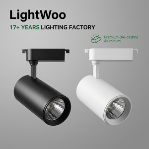 Projecteurs LED sur rail haute luminosité 10W 20W 30W pour bureau, magasin et maison, en aluminium noir et blanc - Product Image 1