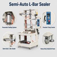 Machine de scellage thermorétractable semi-automatique efficace pour film d'emballage, scelleuse à bande stable, scelleuse à haut rendement
