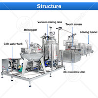 Machine de production de gelée pelable entièrement automatique ORME, machine à oursons gélifiés 3D Mogul