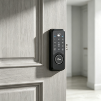 Kunci Pintu Pintar Sidik Jari Biometrik Kartu RFID Tanpa Kunci Sistem Kontrol Akses Keamanan Rumah Elektronik Remote Wi-Fi