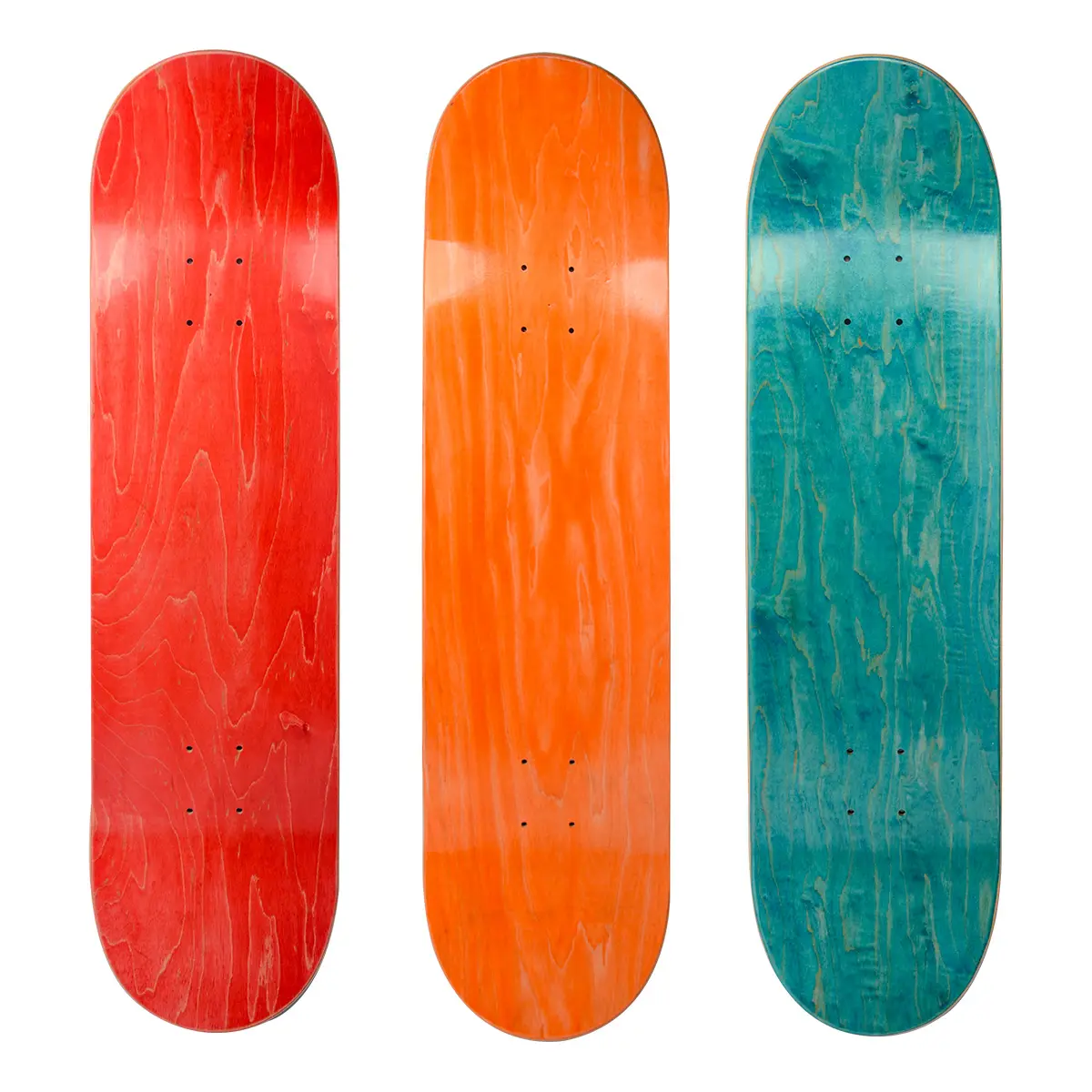 Planche de skateboard vierge imprimée personnalisée en bois d'érable canadien professionnel 7ply 100%