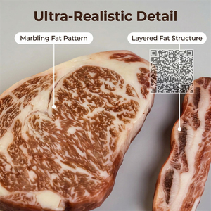 Maqueta de cortes de carne artificial realista para fotografía y Marketing de Alimentos, exhibición perfecta para restaurantes y decoración de cocinas - Product Image 6