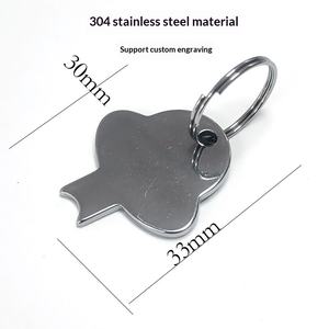 ที่เปิดกระป๋องรูปปลาทำจากสแตนเลส 2.0 พร้อมโลโก้แบบกำหนดเองด้วยการตัดเลเซอร์ ป้ายฮาร์ดแวร์แบบพิเศษ รองรับการเปิดขวดด้วยการงัด - Product Image 2