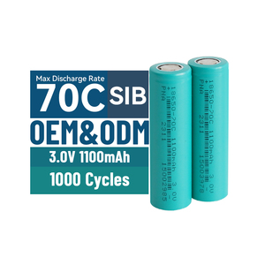 แบตเตอรี่โซเดียม-ไอออน 70C 18650 ความจุสูง 3.0V 1100mAh เซลล์ Na Ion ยี่ห้อ EXLIPORC อายุการใช้งาน 1000 รอบ ความต้านทานภายใน 20m - Product Image 1