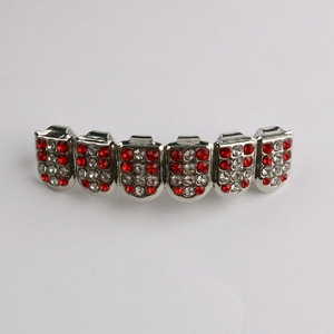 Ensemble de grillz hip-hop en <span class=keywords><strong>strass</strong></span>, bijoux dentaires amovibles pour les fêtes, <span class=keywords><strong>la</strong></span> scène et <span class=keywords><strong>la</strong></span> mode streetwear - Product Image 3
