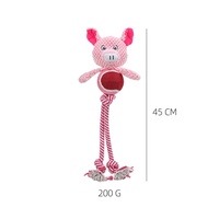 Jouet à mâcher couineur pour chien en peluche, résistant aux morsures, en polyester écologique, style classique et mignon, haute qualité, vente chaude