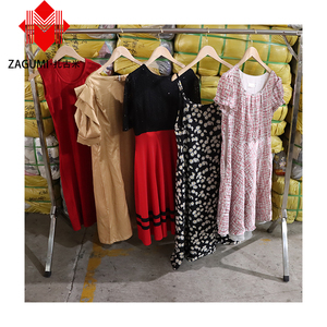 Zagumi superventas vestido de malla de cristal Rhinestone Megan venta al por mayor usado señoras vestido pacas mujer ropa usada de <span class=keywords><strong>segunda</strong></span> <span class=keywords><strong>mano</strong></span> - Product Image 4