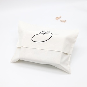 Customized Logo Custom Size Large Dust Bag Cotton Canvas <b>Gift</b> Pouch With Flap Twill Cotton <b>Envelope</b> Pouch for <b>Gift</b> Packaging - Product Image 2