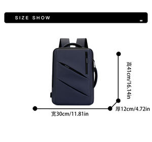 กระเป๋าเป้สะพายหลังสำหรับแล็ปท็อป ปรับแต่งได้ ใช้ขึ้นเครื่องบินได้ กระเป๋าธุรกิจ กันน้ำ ทนน้ำ กระเป๋าใส่คอมพิวเตอร์สำหรับนักศึกษา - Product Image 3