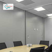 Aluminum Removable Partition Wall for Office Gym Modern Economical Operable Sliding Wall Foldable Movable Office Partition