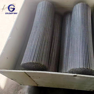 Sabuk konveyor Spiral rantai baja tahan karat/1m 1.2m sabuk jaring konveyor kawat tenun keseimbangan logam lebar - Product Image 1