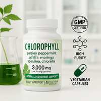 Capsules de Sommeil 3000mg Extrait Naturel de Plantes Persil Menthe Alfalfa Moringa Spiruline Chlorelle Détox Soutien Immunitaire 60