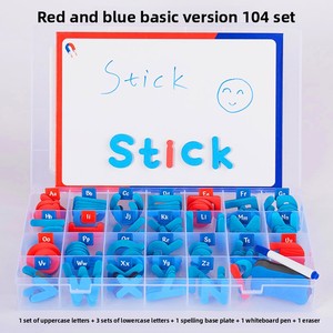 สติกเกอร์ตัวอักษรภาษาอังกฤษแม่เหล็ก ตัวเลข ของเล่นเสริมพัฒนาการเด็ก ฝึกการออกเสียง ของเล่นเพื่อการศึกษา วัสดุ EVA สำหรับเด็กอายุ 4-6 ปี - Product Image 6