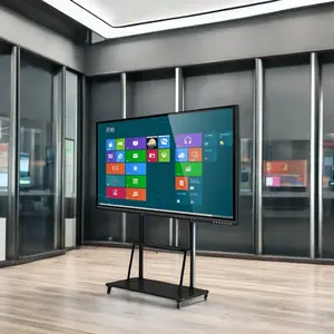 Geliştirilmiş işbirliği ve sunumlar için akıllı interaktif panolar dijital ekran
