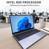 Ordinateur portable professionnel de 15,6 pouces, modèle d'usine, équipé d'un processeur Intel N95, 16 Go de mémoire et une résolution de 1920*1080