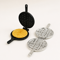 Machine à gaufres miniature 1:12 pour maison de poupée avec aliments factices, modèle de gaufrier en alliage métallique, jouet de cuisine, vente en gros