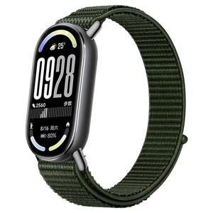 สายรัดข้อมือไนลอนแบบลูกฟูกสำหรับ Xiaomi Band 8 9 10 รุ่นตัวเชื่อมต่อโลหะ อุปกรณ์เสริมสมาร์ทวอทช์ ขายส่งสินค้าใหม่ - Product Image 3