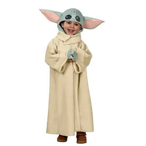 Offre Spéciale enfants Super mignon à manches longues combinaison bébé Yoda Costume pour Halloween