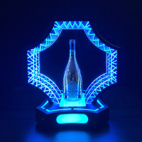 Présentoir de Bouteilles LED Personnalisé en Acrylique, Base Lumineuse pour Bar, Boîte de Nuit, VIP, Glorificateur de Bouteilles Rechargeable, Support d'Affichage pour Champagne et Vin