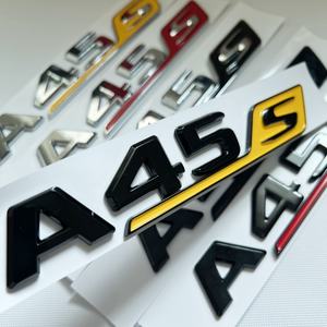 Autocollant 3D ABS Chrome Noir Rouge Lettres de Coffre de <span class=keywords><strong>Voiture</strong></span> pour <span class=keywords><strong>Mercedes</strong></span> Benz A45 AMG W177 W176 A45S Emblème Logo Auto Accessoires - Product Image 4