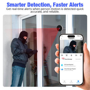كاميرا نافذة KERUI بدقة 4 ميجابكسل مع واي فاي، كاميرا مراقبة منزلية صغيرة مع اتصال شبكي، صوت ثنائي الاتجاه، رؤية ليلية، تطبيق Cloud365، كشف الحركة - Product Image 2
