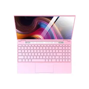 Super Slim Beautiful Pink Laptop For Girl Intel Celeron Portable Laptop Netbook