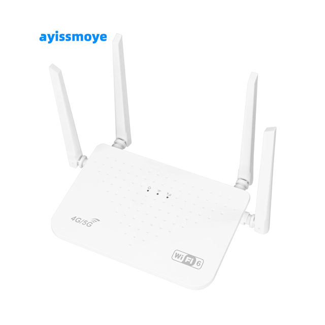 WiFi6 4-Antenna CPE Router with SIM Slot Enhanced 2.4G Sharing LAN for Efficient Communication & Networking