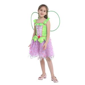 Halloween Decor Children TV Movie Tinkerbell Cosplay <b>Costume</b> with <b>Wing</b> Kids Girl Tinkerbell Party Fancy Princess Fairy Dress - Product Image 2