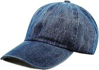 Gorra de Béisbol de Mezclilla con Bordado 3D, Azul Liso, con Visera, Lavada, para Mujer y Hombre, Ajustable, Estilo Dad Hat, para Deportes al Aire Libre