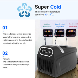 Climatiseurs portables Exliporc 400W, écoénergétiques, super refroidissement extérieur, silencieux, pour le camping - Product Image 6