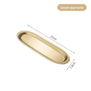 Plateau ovale durable en <span class=keywords><strong>acier</strong></span> inoxydable pour crevettes, boulettes de bœuf, sushis, barbecues, et snacks créatifs – Vaisselle de table pour fondue - Product Image 5