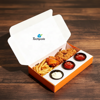 Boîte alimentaire personnalisée pour churros, recyclable et biodégradable, avec compartiment pour sauce, pour pâtisseries, gâteaux, beignets, biscuits