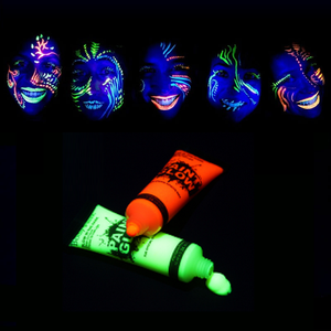 Peintures pour le visage fluorescentes 25ml Peintures pour le corps dans le noir UV Glow Blacklight Neon Face Body Paint - Product Image 3