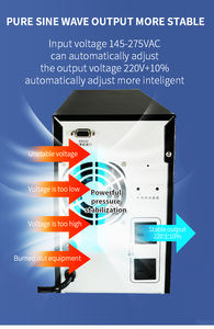 도매 단상 온라인 <span class=keywords><strong>UPS</strong></span> 전원 공급 장치 1kva/2kva/<span class=keywords><strong>3kva</strong></span>/5kva/6kva 1000va 2000va 3000va 무정전 전원 공급 장치 업 - Product Image 4