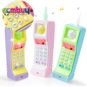 Infantile del bambino del gioco mobile di illuminazione musicali di plastica del telefono delle cellule dei capretti giocattolo - Product Image 1