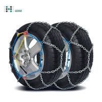 Chaînes à neige pour pneus de voiture en acier allié Huanan KU, type diamant, vitesse maximale de 40 km/h pour une élimination efficace de la neige