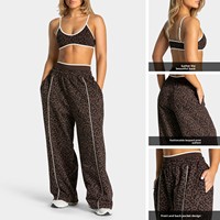 Ensemble de yoga et Pilates taille haute uni sans couture, avec soutien-gorge et pantalon, séchage rapide, sensation seconde peau, 2 pièces