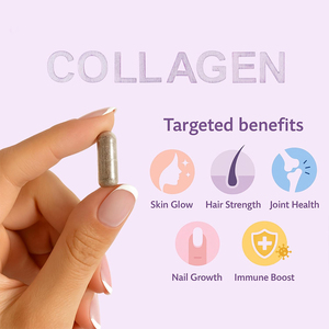 OEM All-in-1 Collagen Biotin Vitamin C <b>Saw</b> Palmetto Capsules Dietary Supplement 60 Count - Product Image 2