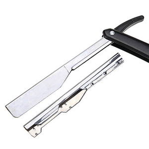 Cuchillas de Repuesto al por Mayor para Afeitar, Navaja de Afeitar de Hoja Recta, Logotipo Personalizado, Acero Inoxidable, para Hombres, para Delinear la Barba, Navaja de Barbero - Product Image 2