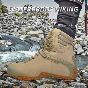 Green Waterproof Outdoor Sports <strong>Boots</strong> for Men and Women Plus Sizes Warm Mountaineering Hiking Shoes for Autumn Spring Winter - Product Image 2