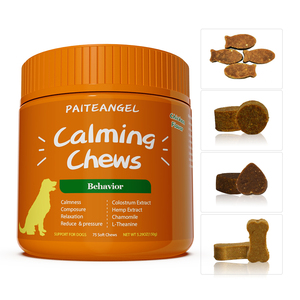 Snack Calmanti Avanzati per Cani e Gatti con Semi di Canapa e Camomilla per Separazione, Abbaiamento, Riduzione dello Stress, Supporto al Sonno e Calma - Product Image 1