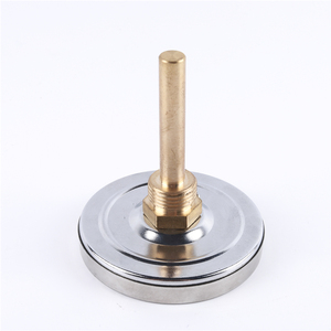 Thermomètre bimétallique chromé avec sonde en laiton Intérieur Extérieur et usage domestique Support OEM et ODM - Product Image 4