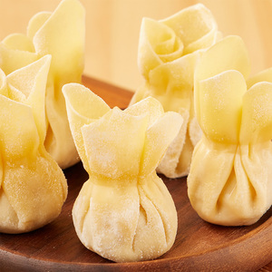 Guangzhou ristorante Cantonese tradizionale funghi e maiale istante wonton congelati in borsa per i bambini - Product Image 4