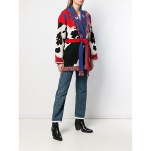 Suéter de Moda para <span class=keywords><strong>Mujer</strong></span> <span class=keywords><strong>al</strong></span> <span class=keywords><strong>por</strong></span> <span class=keywords><strong>Mayor</strong></span> de Alta Calidad, Bordado de Flores, Manga Larga, Cárdigan de Cachemira - Product Image 4