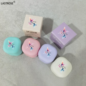 4 Sabor a frutas Vegano cuadrado Bálsamo labial redondo Hidratante Fresa Natural Larga duración Cuidado de los labios Cosméticos Cuidado Bálsamo labial - Product Image 3